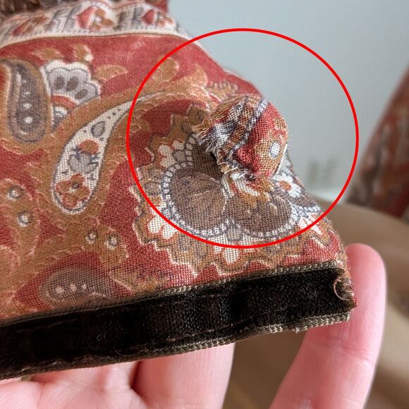 Vintage 1970s Floral Gown Maxi Dress Prairie Cottagecore Victorian Neckline 12 - Picture 8 of 12